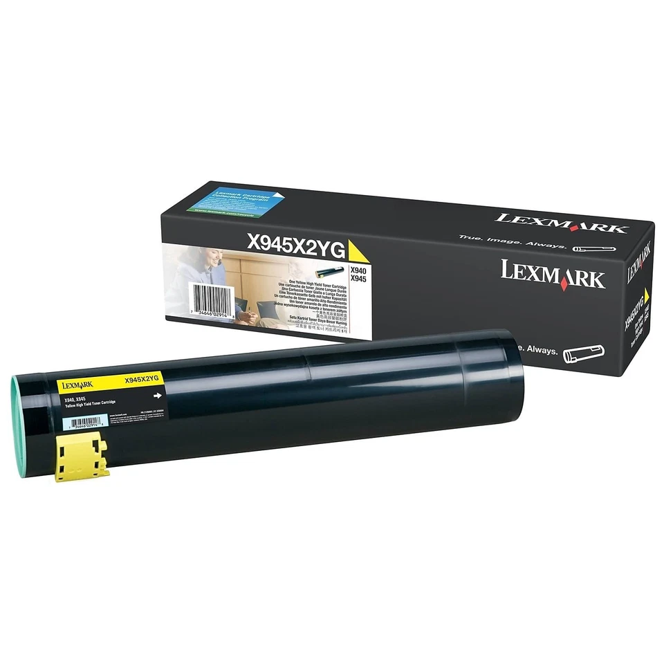 Tóner amarillo original Lexmark X945X2YG. Nueva caja sellada, ¡enviamos rápido! Foto 1 de 1