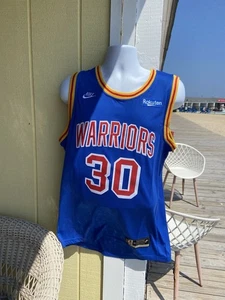 GOLDEN STATE WARRIORS JERSEY CURRY JERSEY BLUE BASKETBALL SHIRT JERSEY L/50 - Picture 1 of 5