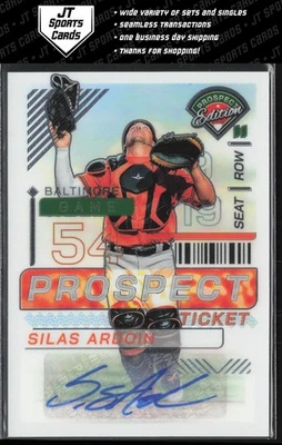 2024 Panini Prospect Edition Silas Ardoin 31 Prospect Ticket Auto Orioles - Image 1 of 2