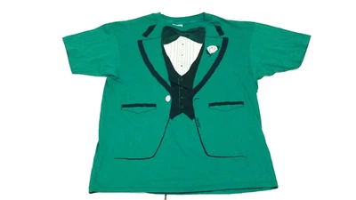 Camiseta Traje Esmoquin Verde Vintage The Athletic Supporter 1980 Talla Grande Foto 1 de 4