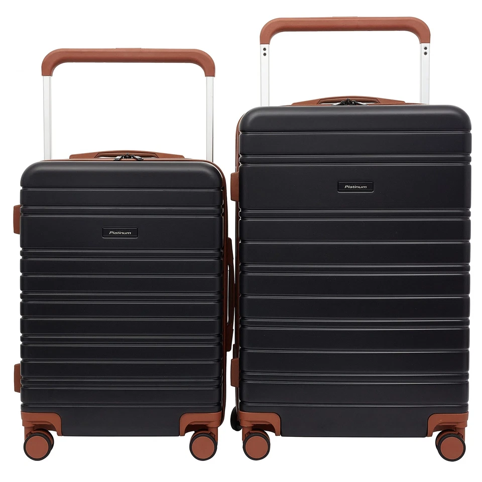 20" Navigate Luggage, Black, 2PC Set - Image 1 of 4