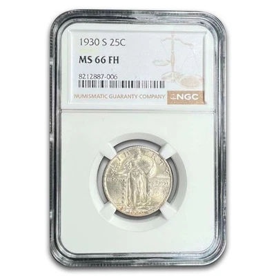 1930-S Standing Liberty Quarter MS-66 NGC (FH) - Image 1 of 3