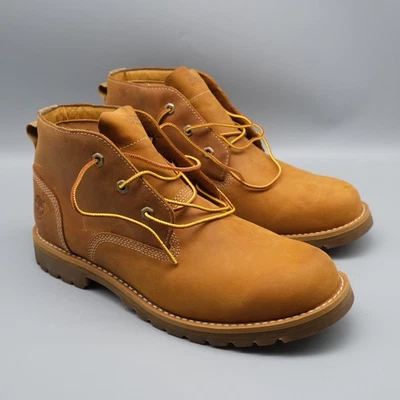 Timberland Larchmont Waterproof Wheat Leather Mens Chukka Ankle Boots 6853B - Image 1 of 4