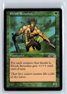 (5X) Elvish Berserker Exodus Common – MTG Magic the Gathering Card - Picture 1 of 13