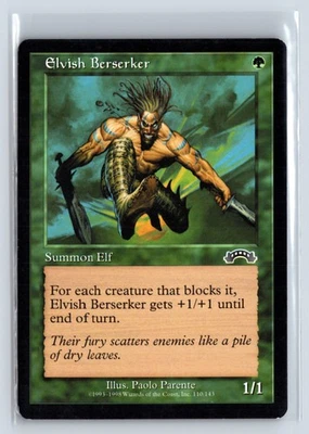 (5X) Elvish Berserker Exodus Common – MTG Magic the Gathering Card - Image 1 of 4