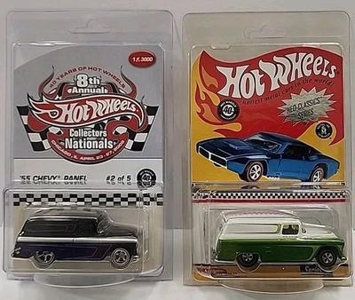 Hot Wheels Lote de 2 Chevy Panel Collector Nationals 2008 '55, Neo Classics  Foto 1 de 4