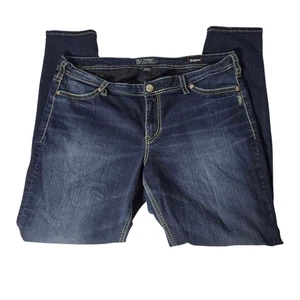 Woman's SILVER “Suki Mid Super Skinny” Jeans, size 20/L33 - Picture 1 of 14