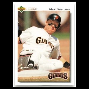 Matt Williams #154 1992 Upper Deck San Francisco Giants Baseball Card MLB NM - Picture 1 of 3
