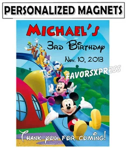 15 IMANES DIAPOSITIVAS MICKEY MOUSE CASA CLUB FAVORES CUMPLEAÑOS - Imagen 1 de 2