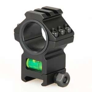 Tactical Rifle Scope Mount 25.4/30mm Ring with Bubble Level For 20mm Rail - Picture 1 of 6