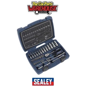 Sealey AK8990 Premier Socket Set 1/4"Sq Drive 33pc - Picture 1 of 5