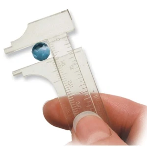 Calibre deslizante, pinza de plástico BeadSmith que mide milímetros y pulgadas - Imagen 1 de 3