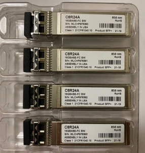 HPE C8R24A compatible MSA 2040 16Gb SW 720999-001 717874-001 656435-001 4-Pack - Picture 1 of 1