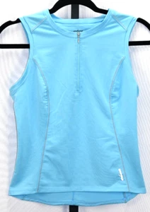 Shebeest ärmelloses Tanktop mit 1/4-Reißverschluss blau Gr. S zwei Gesäßtaschen RN#97007 - Bild 1 von 4