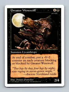 Magic The Gathering MTG - Greater Werewolf - 5th Edition 1997 - Picture 1 of 2