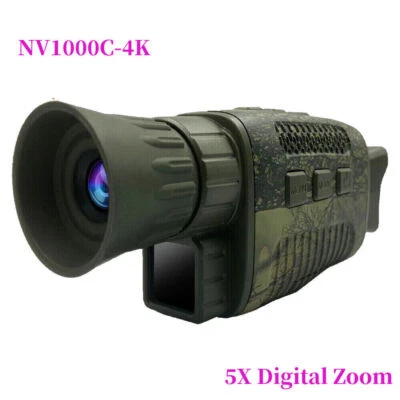 NV1000C-4K Night Vision Device Infrared 5X Digital Zoom Optical Monocular Device - Image 1 of 4