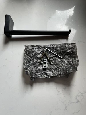 Sonia S6 Matt Black Open Towel Bar Right Handed - Image 1 of 4