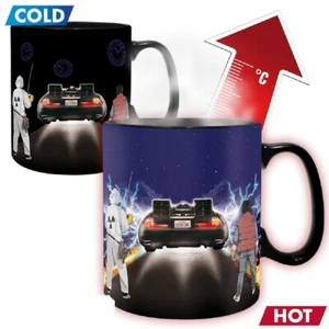 Regreso al futuro - taza - taza de café efecto térmico Delorean - caja de regalo - Imagen 1 de 3