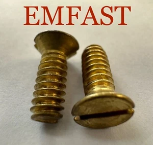 3/16 Bsw x 1/2 sartén de latón máquina ranura tornillo perno de latón Whitworth - Imagen 1 de 3