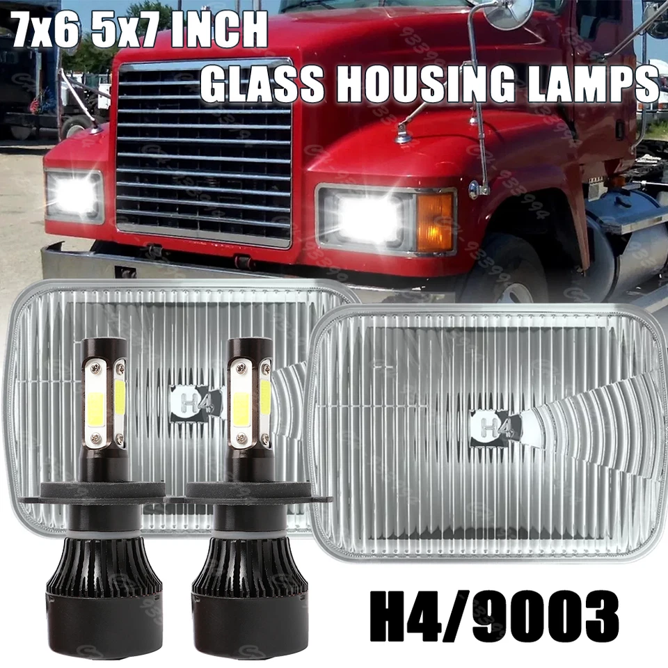 Светодиодная фара для Mack RD CH SFA MS300P CH600 CS200P герметичный луч H6054 7X6 дюймов 2 шт. - Изображение 1 из 4