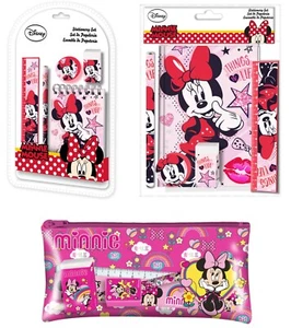 Kids Disney Minnie Mouse 5pc Stationary Set Pencil Case Gift set FINAL REDUCTION - Picture 1 of 4