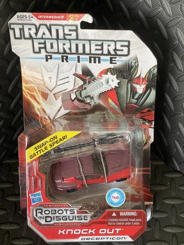 Transformers Prime Deluxe Decepticon Knockout Robots in Disguise RID New Sealed Cover