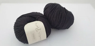 500 g Anima Lana Grossa Baumwolle Mais schwarz Garn SONDERPREIS Stricken Häkeln - Bild 1 von 3