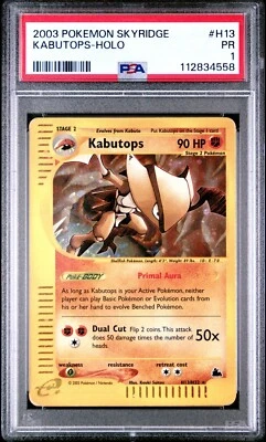 PSA 1 PR 2003 Skyridge Kabutops Holo Foil H13/H32 WOTC E-Reader Series Pokemon - Image 1 of 2