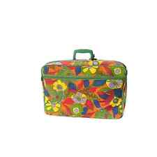 Vintage mod floral suitcase