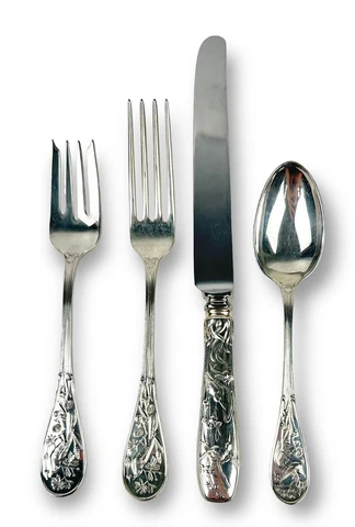 TIFFANY & CO AUDUBON Sterling  4 Pc Place Setting Cover