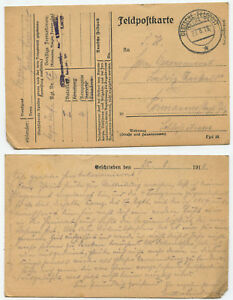 36248 - Feldpostkarte, gelaufen 27.8.1918 nach Pirmasens
