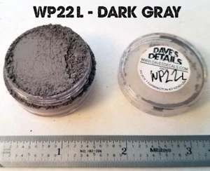 WP22-L DAVE'S WEATHERING POWDERS LARGE SIZE ALL NATURAL PIGMENT DARK GRAY - Picture 1 of 2