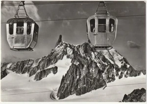 DENTE DEL GIGANTE VISTO DALLA FUNIVIA DEI GHIACCIAI - AOSTA - VIAGG. 1971 -11765 - Foto 1 di 1