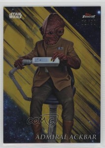 2018 Topps Finest Star Wars Extended Gold Refractor /50 Admiral Ackbar #101 13iq