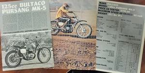 1972 Bultaco MK 5 250 Pursang 5p Motorcycle Test Article with specs - Picture 1 of 1