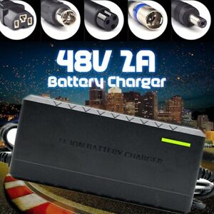 AU 48V 2A Lithium Battery Fast Electric Bike Scooter Charger For XLR Motorcycle
