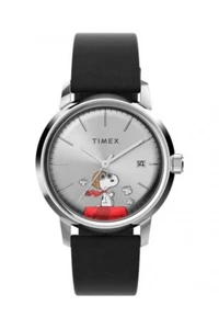 Timex Marlin® Automatic x Peanuts Snoopy Flying Ace 40mm Leather Strap Watch - Picture 1 of 3