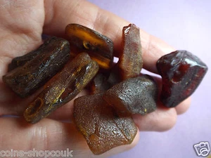 Lovely Antique Baltic Genuine Amber Stones 琥珀色 Natur Bernstein 50g - Picture 1 of 2