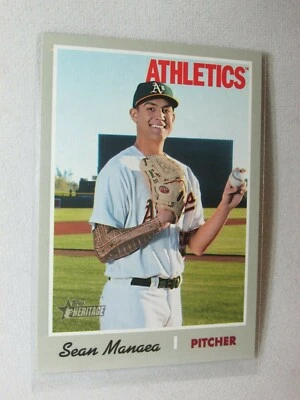 Sean Manaea * 2019 Topps Heritage * High Number Short Print * #408 - Image 1 of 3