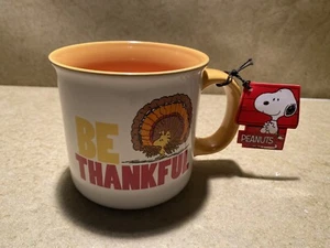 Gibson Peanuts "Be Thankful" Coffee Mug - Picture 1 of 3