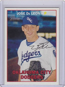 JOSE DeLEON 2016 TOPPS HERITAGE MINOR LEAGUE FACSIMILIE SIGNATURE VARIATION SP - Picture 1 of 1
