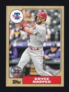 2022 Topps Update Series #87TBU-45 Bryce Harper 1987 Baseball Insert Phillies - Bild 1 von 2