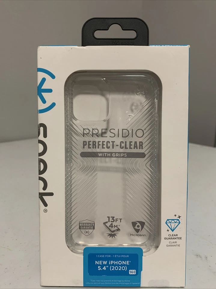 Speck Presidio Case Fits iPhone 12 Mini Shimmer Clear With Glitter