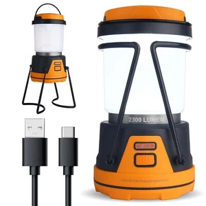 Rechargeable Led Camping Lantern Power Outages Hurricanes Emergency Hiking Outdo - Picture 1 of 8
