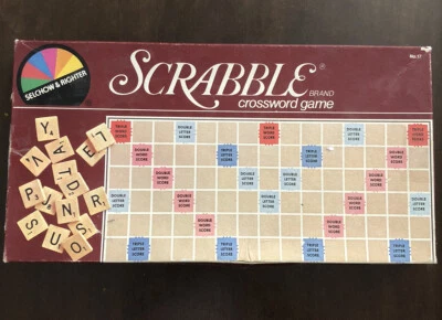 Scrabble Crossword Game Vintage 1982 Selchow & Righter No.17 - Image 1 of 4