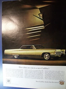 1967 Cadillac mittelgroßes Magazin Autoanzeige - "Wie nah bist du an einem neuen Cadillac?" - Bild 1 von 1