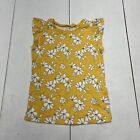 T-shirt sans manches imprimé floral jaune Simple Joys taille 7