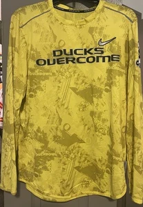 Oregon Ducks Player Shirt Nike Dri-Fit  Stomp Out Cancer Medium  Team Issued - Picture 1 of 5