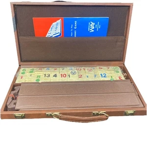 Vintage 70er Jahre Rummy-O Rummikub Spiel 100% Cardinal Orig Anleitung Tragetasche - Bild 1 von 8