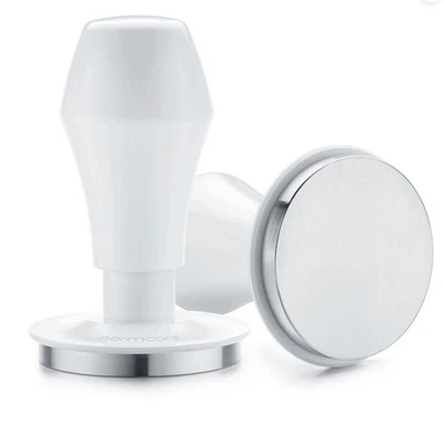 Tamper de café Normcore 58,5 mm V4 - Tamper com mola com 15 25 30 lb BRANCO - Imagem 1 de 4